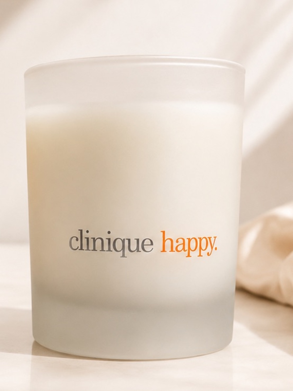 Clinique Happy Candle - Orange & Cream Frosted Jar